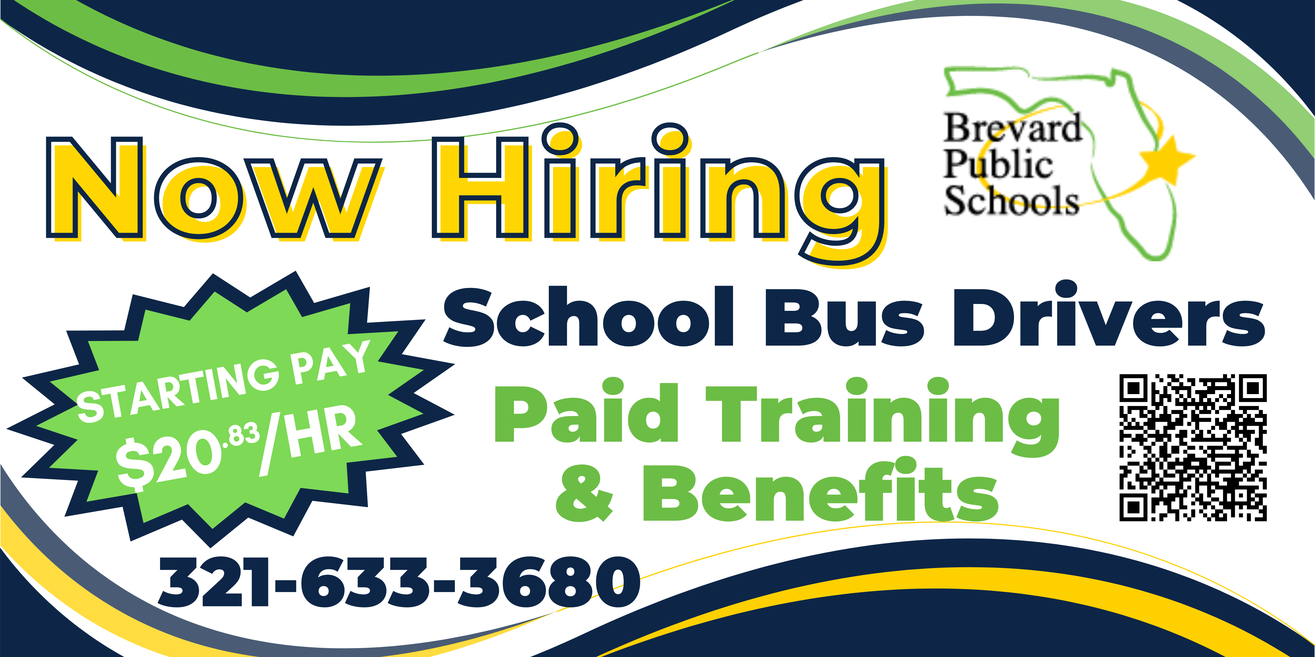 Now Hiring School Bus Drivers, Paid Training & Benefits, $20 an hour, 3216333680