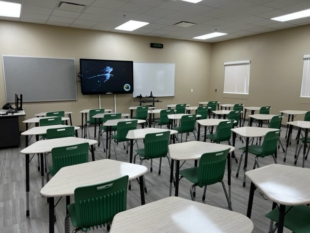 New classroom on the campus of Viera High School, 2023
