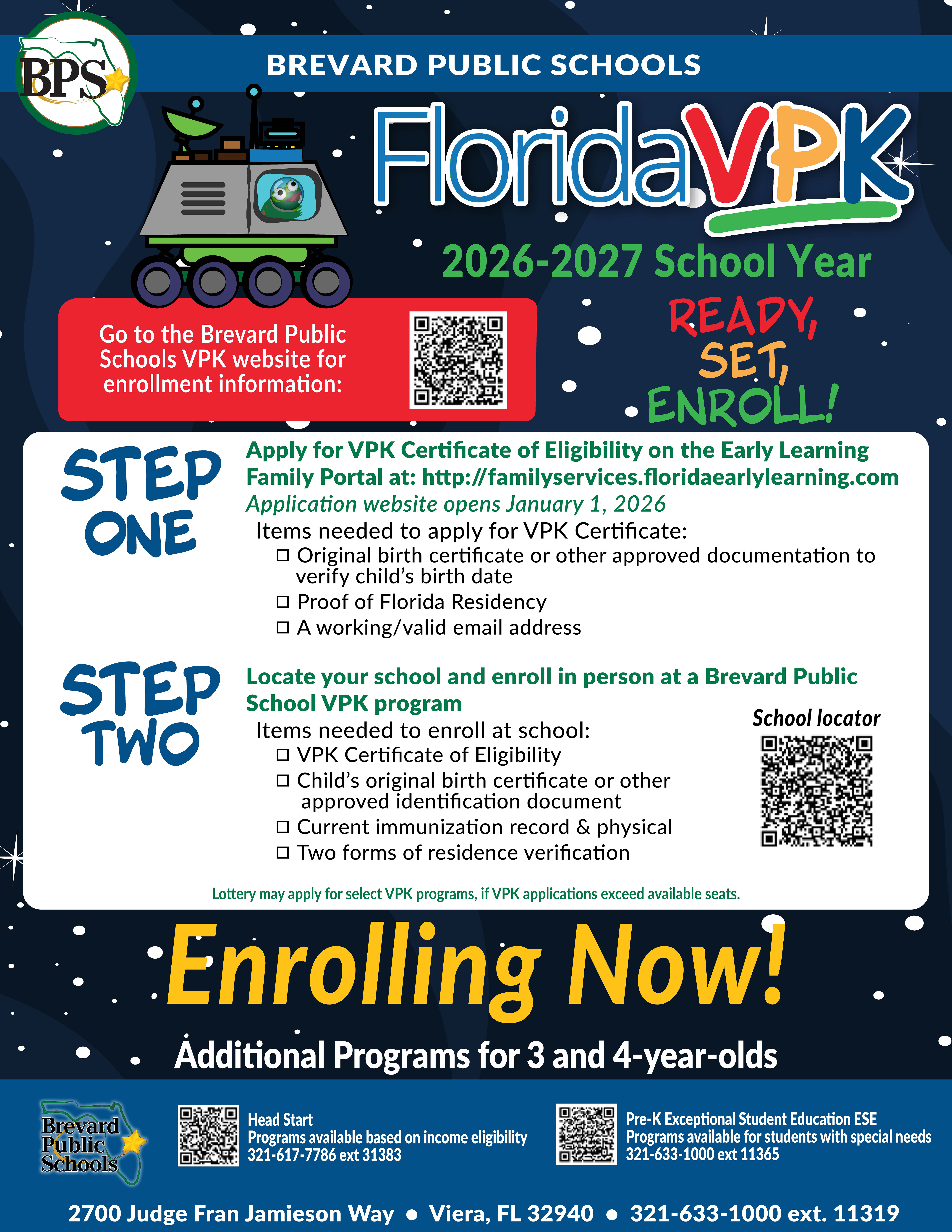 VPK Enrollment Information
