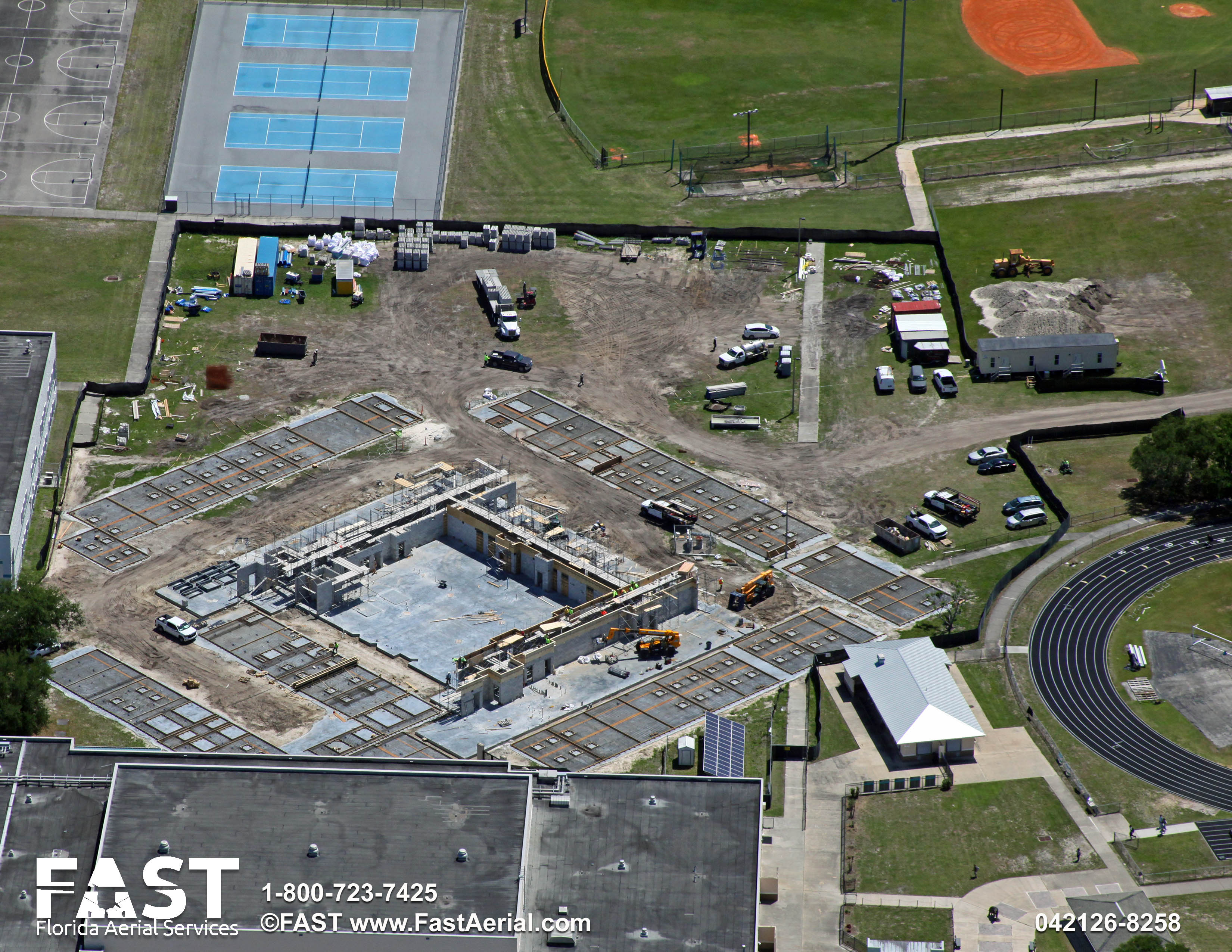 Bayside High classroom addition under construction