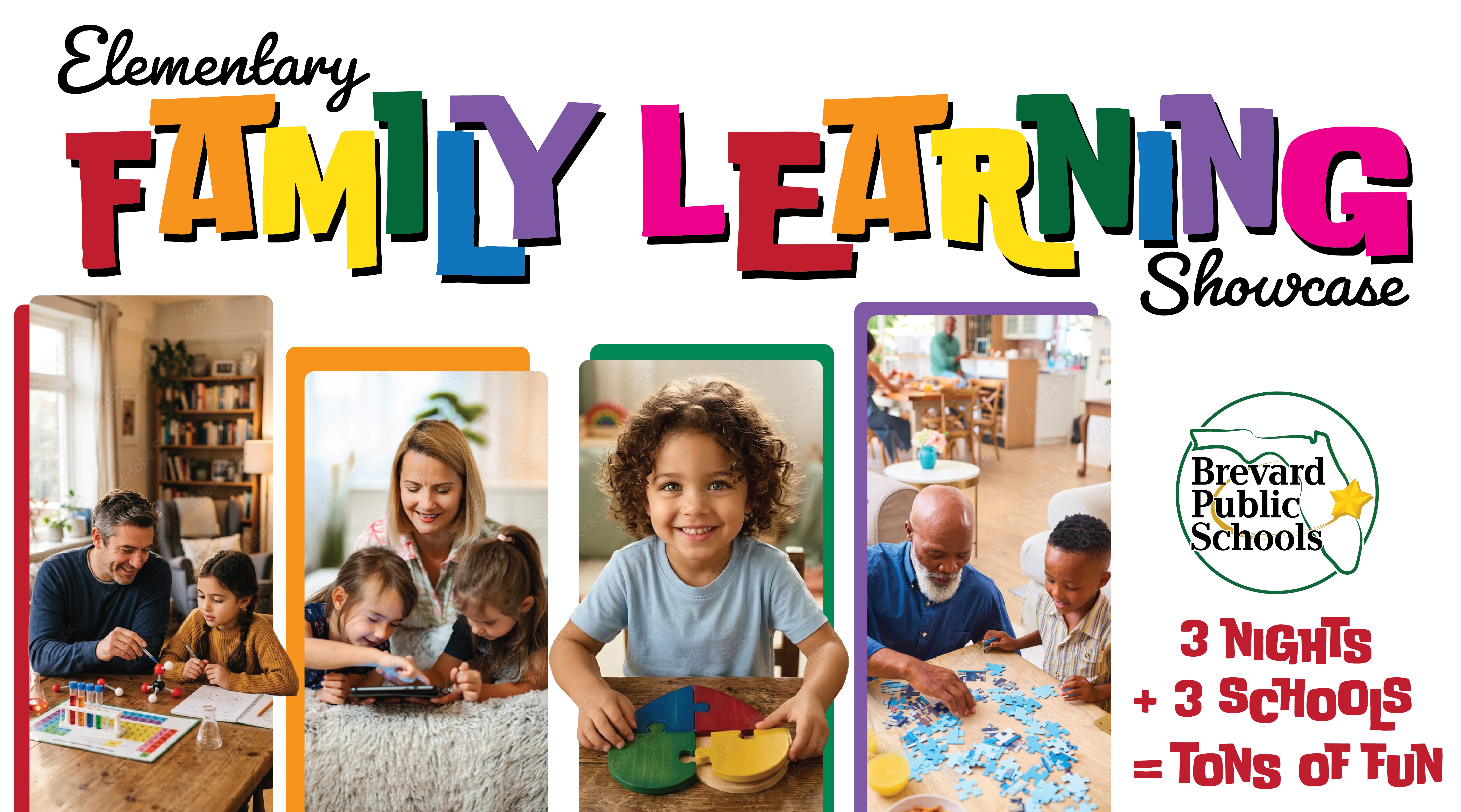 Elementary Family Learning Showcase 3 nights, 3 schools = tons of fun