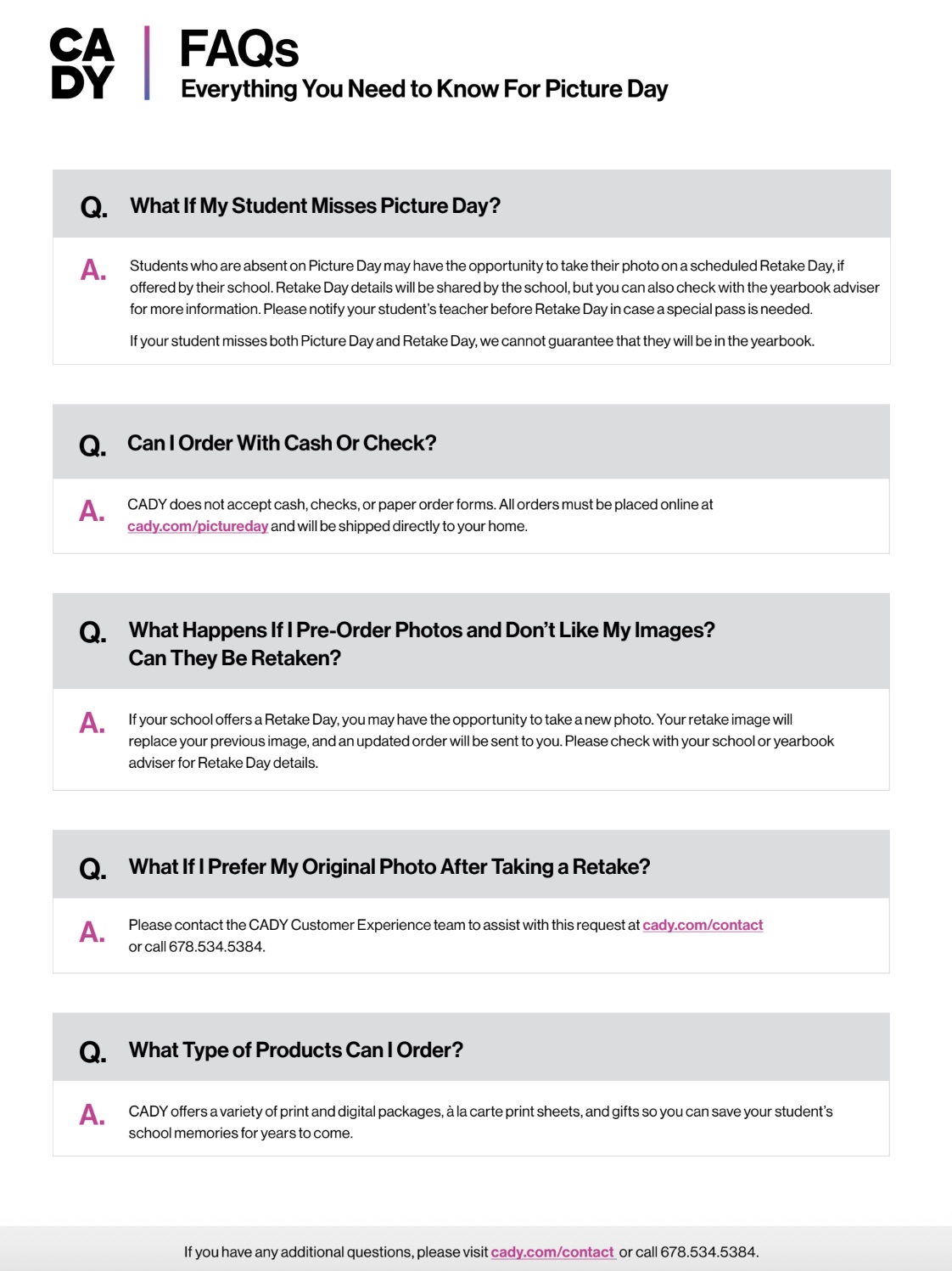 FAQs See PDF for more Details