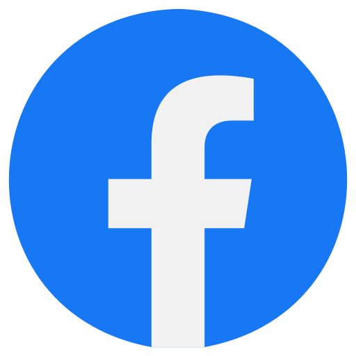 blue facebook circle