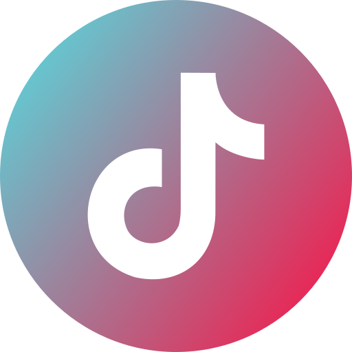 teal and pink tiktok circle