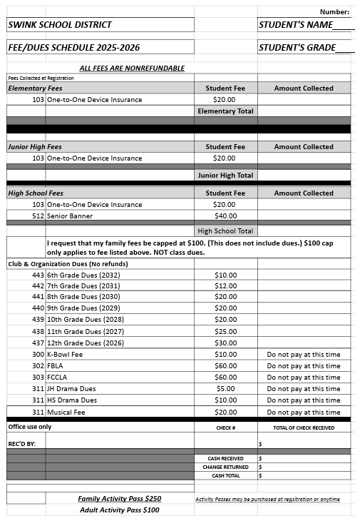 Fees