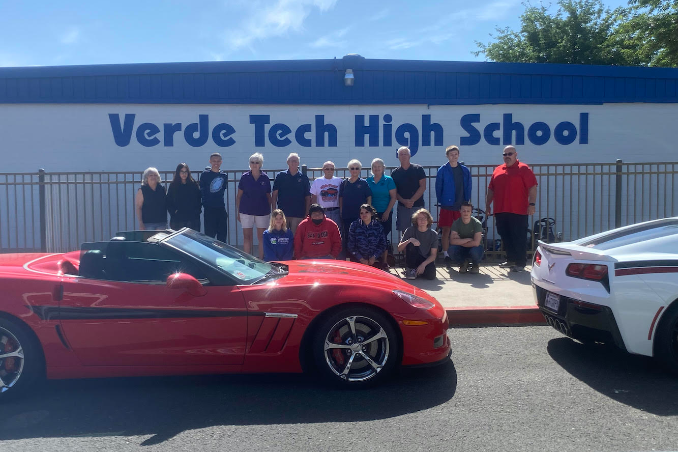 Front of Verde Tech High School students in front