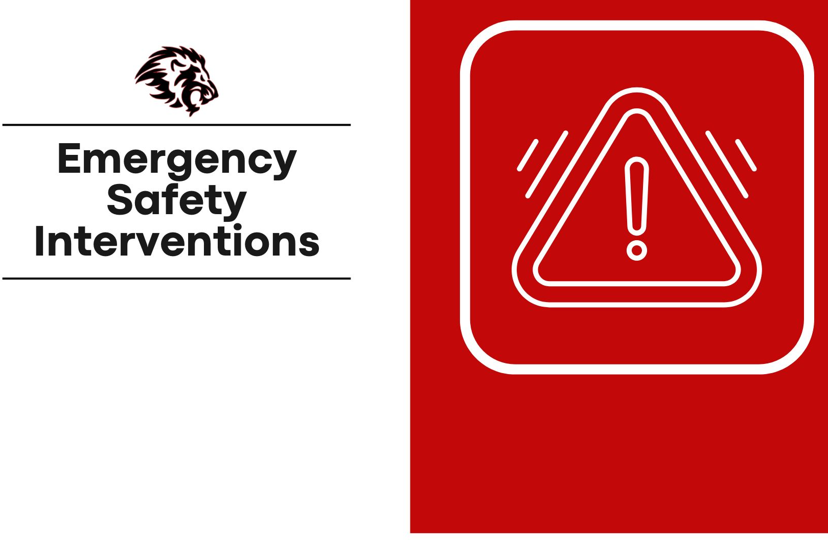 Emergency Safety Interventions Graphic