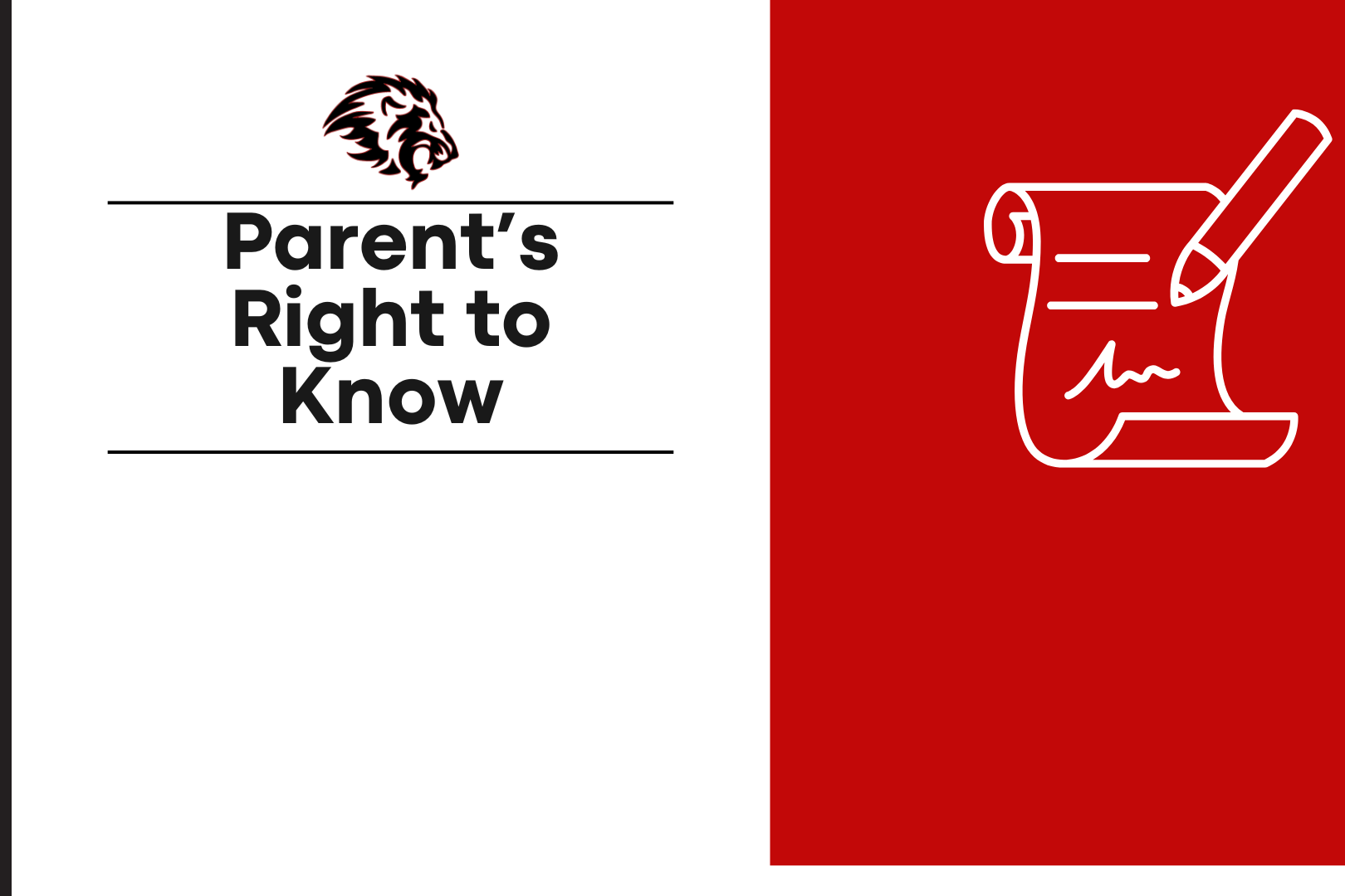 Parent's Right to Know Graphic