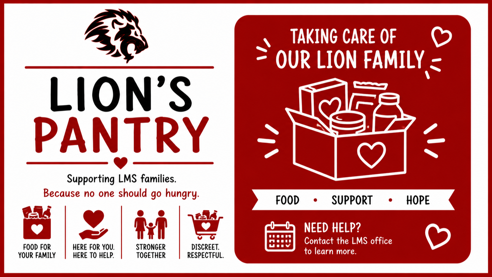 Lions' pantry graphic