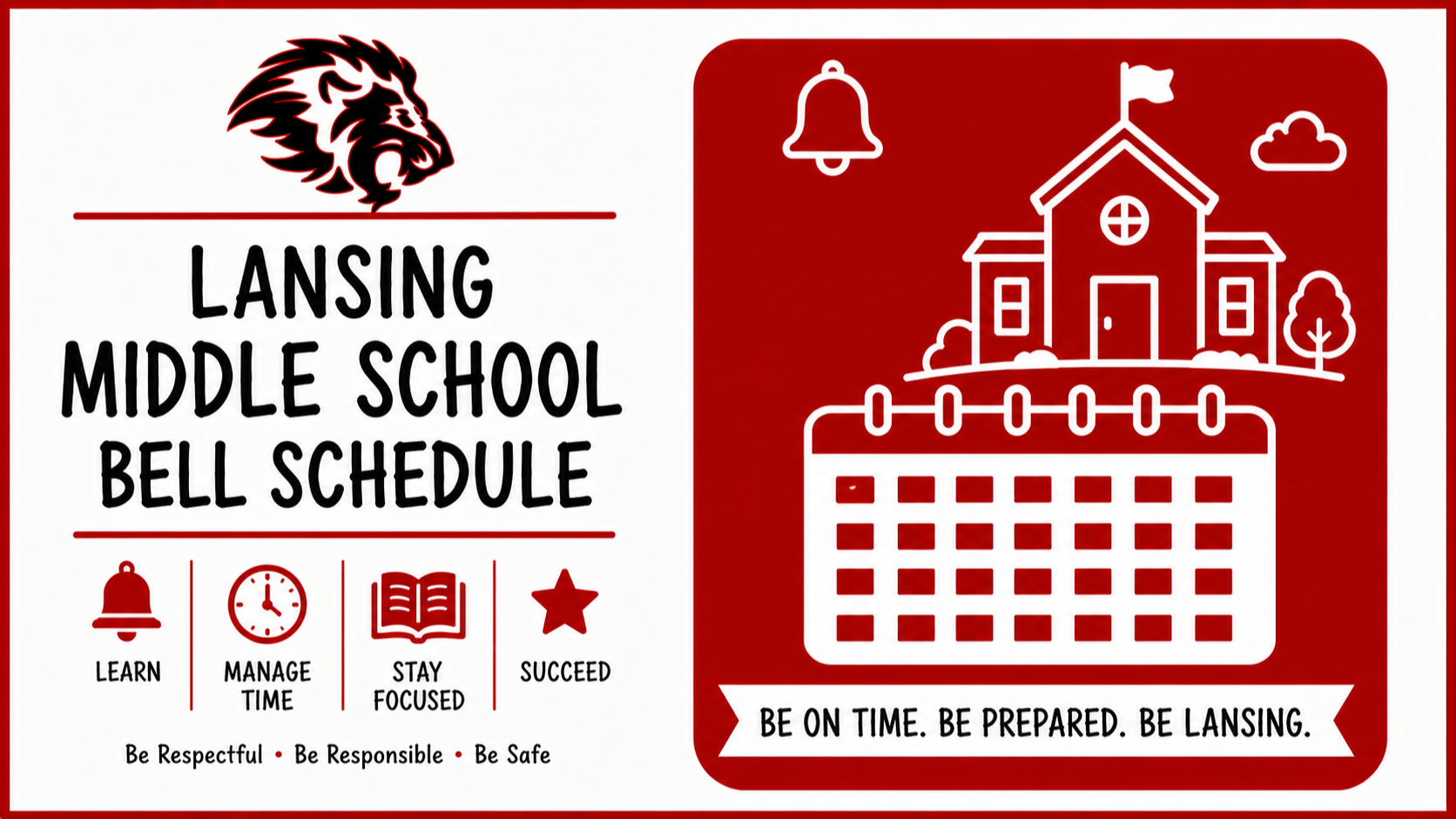 Bell Schedule Graphic
