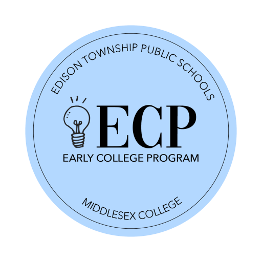 Blue early college program logo