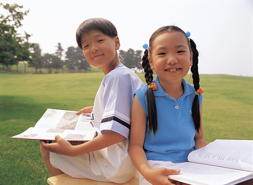 student looking at camera smiling