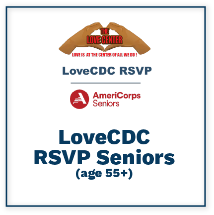 love CDC RSVP Seniors (age 55+) logo