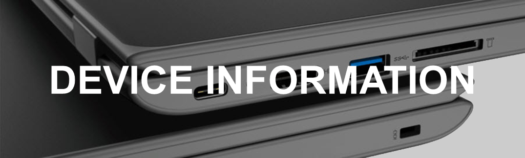 Device Information banner