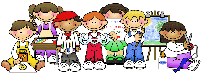drawing of a couple of kids standing