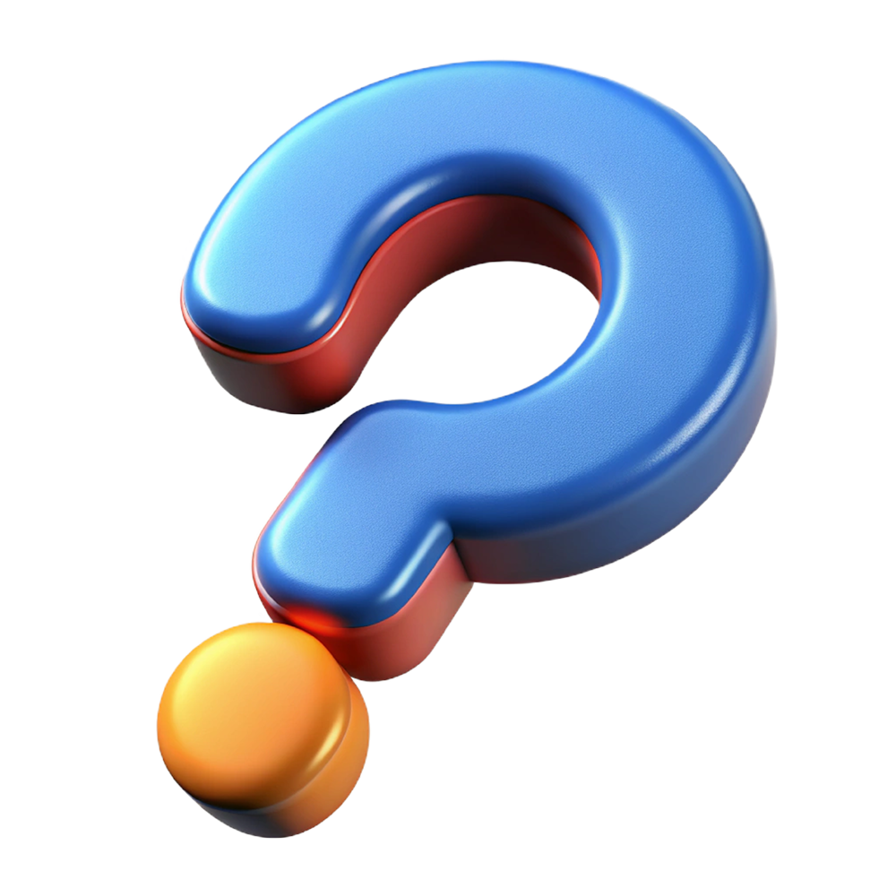 Question mark graphic