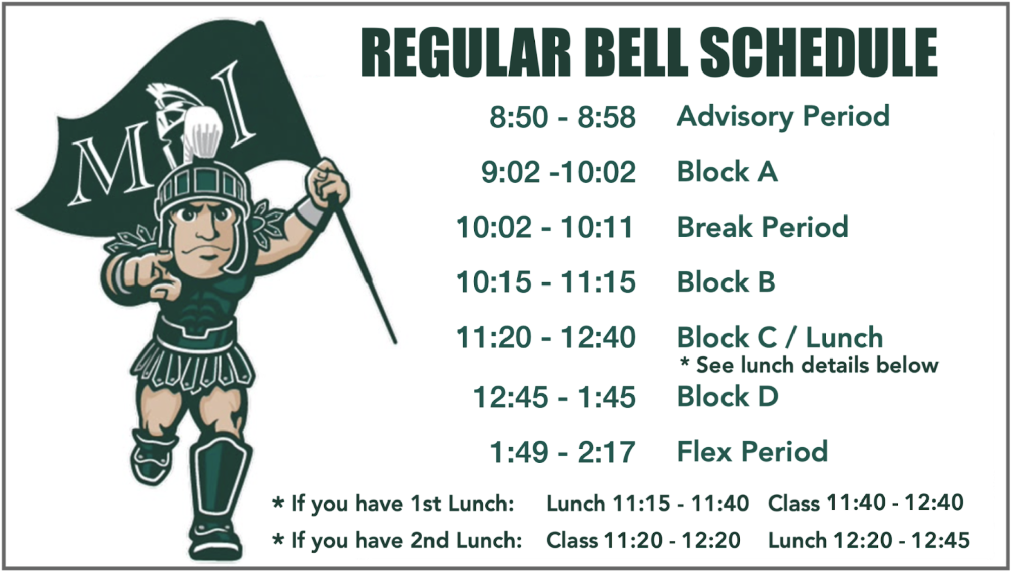 Regular Bell Schedule