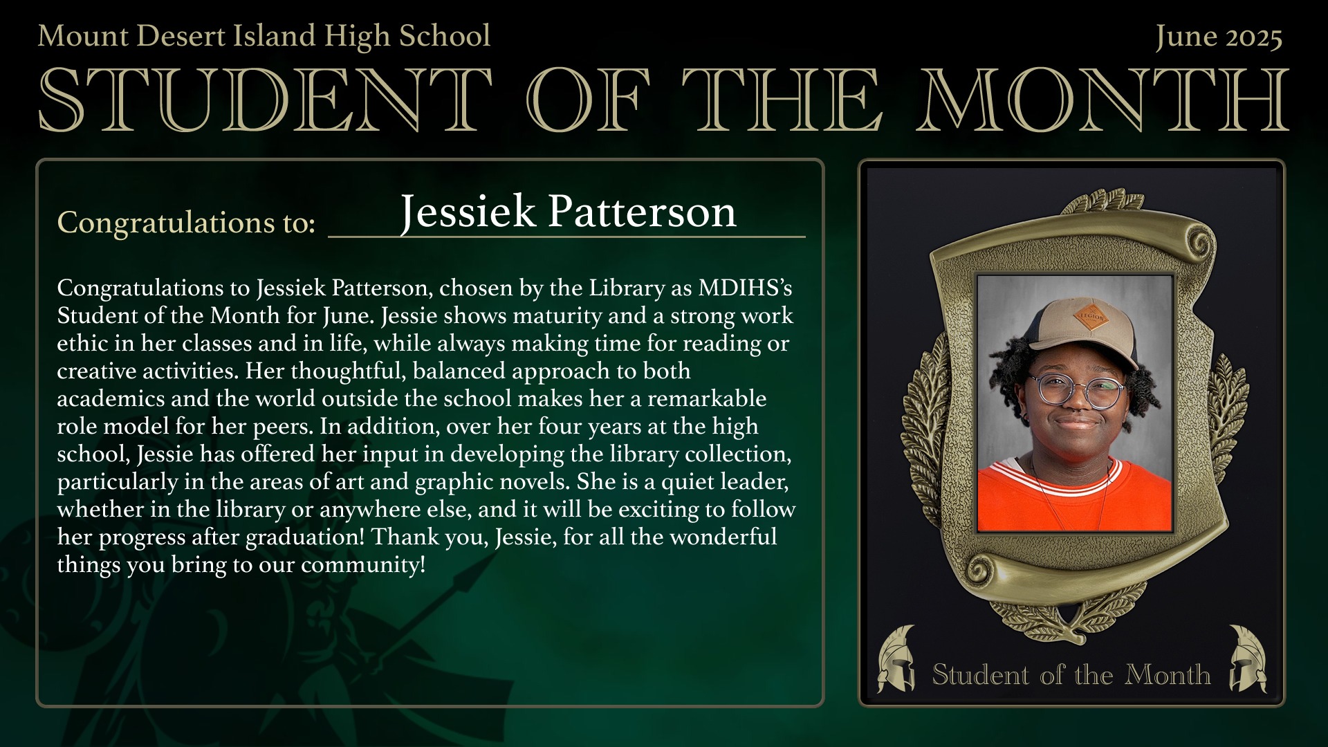 Student of the Month