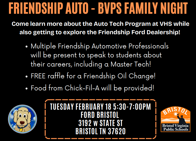 BVPS Family Night at Bristol Ford