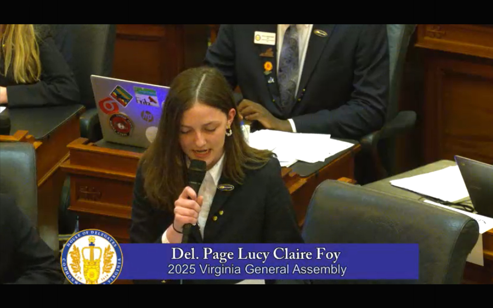 VHS student Delegate Page Lucy Foy