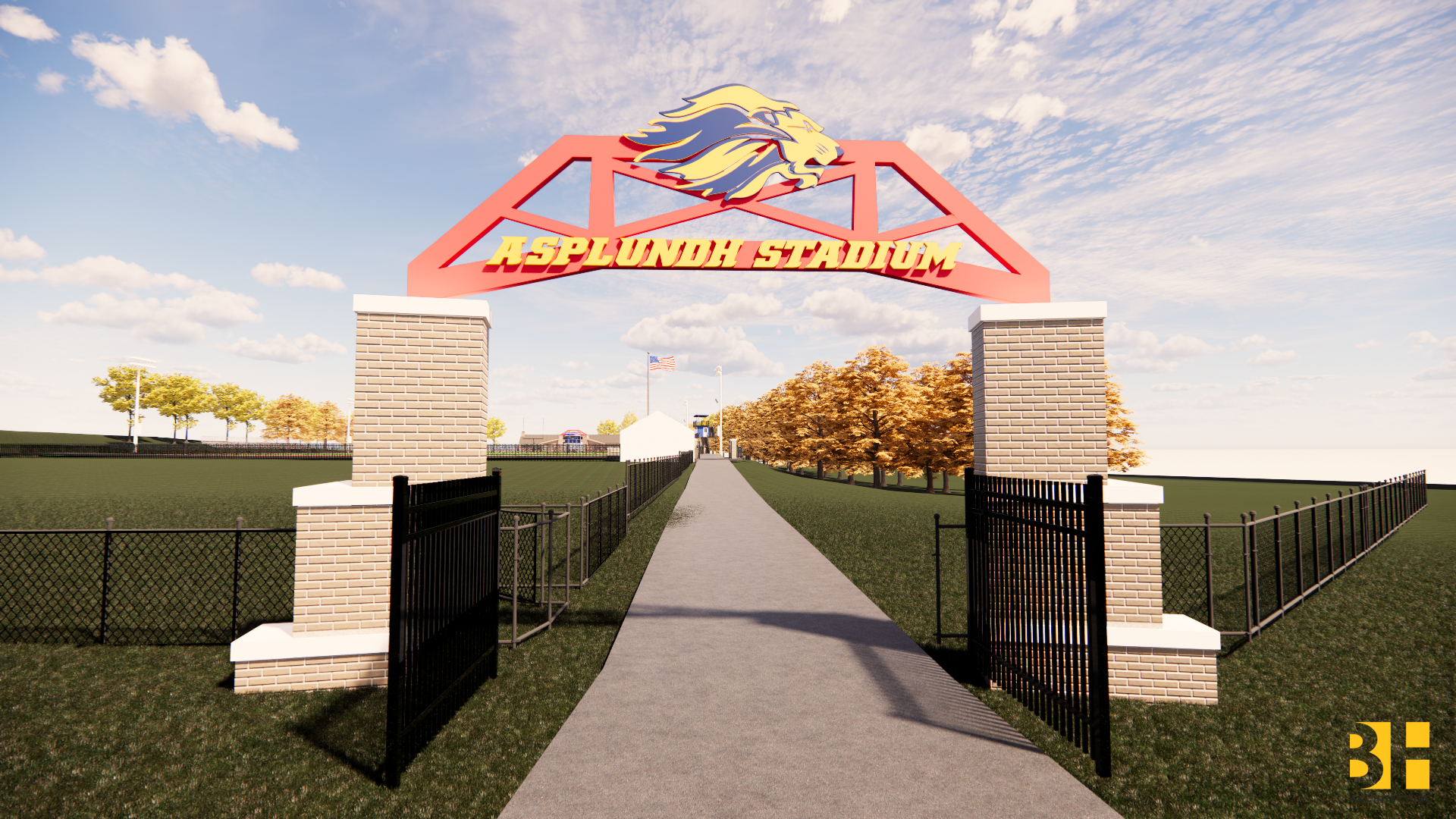 stadium gate