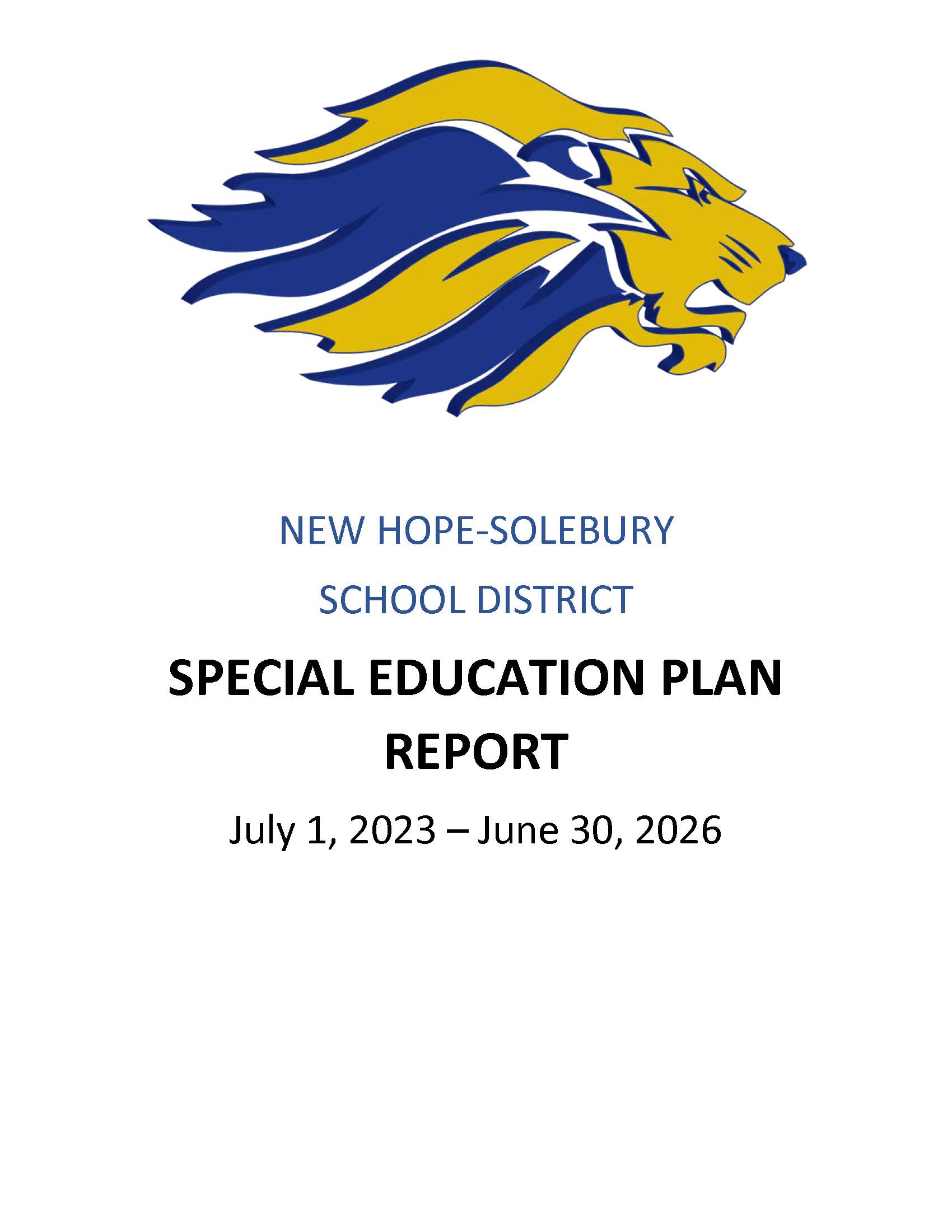 2023-2026 Special Ed Plan