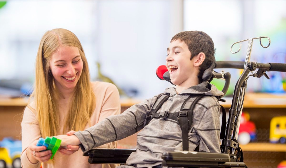 Special Education Teacher with Student