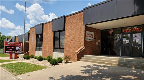 The front of the Washington Middle School