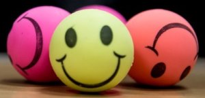 Smile Balls in Yellow and Pink