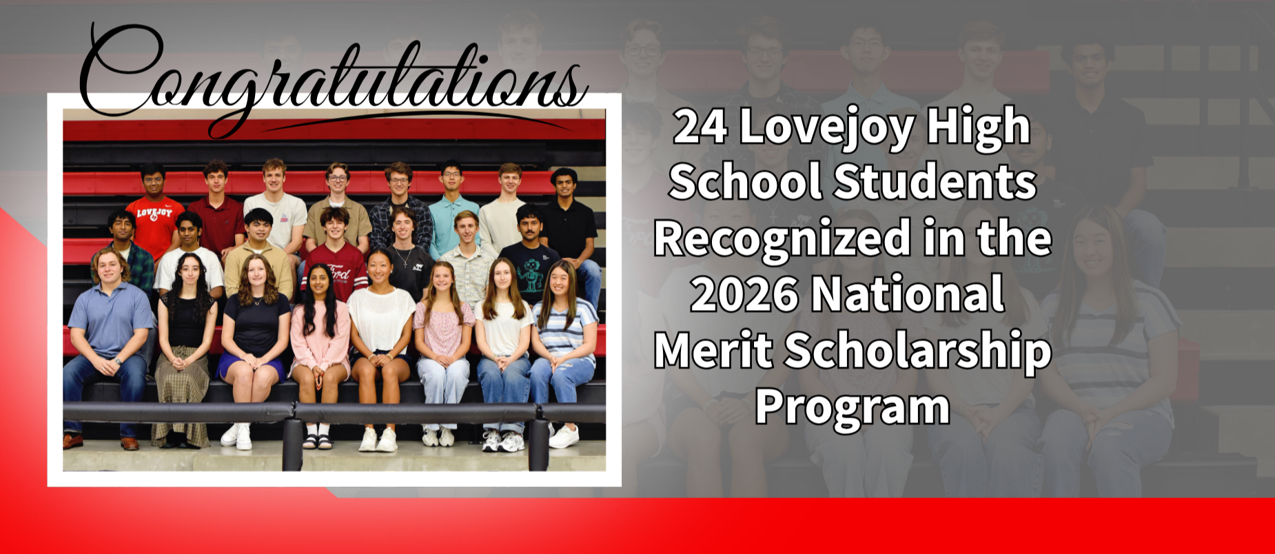 24 Lovejoy High Students Recognized in the 2026 National Merit Scholarship Program