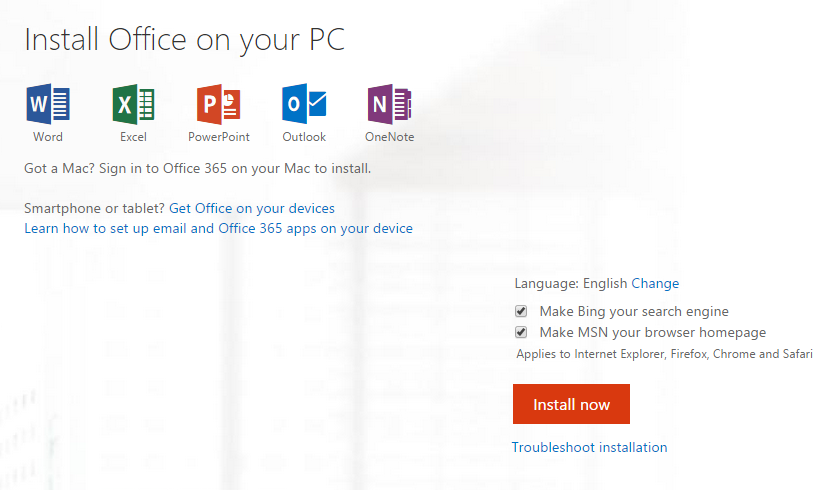 office install now image
