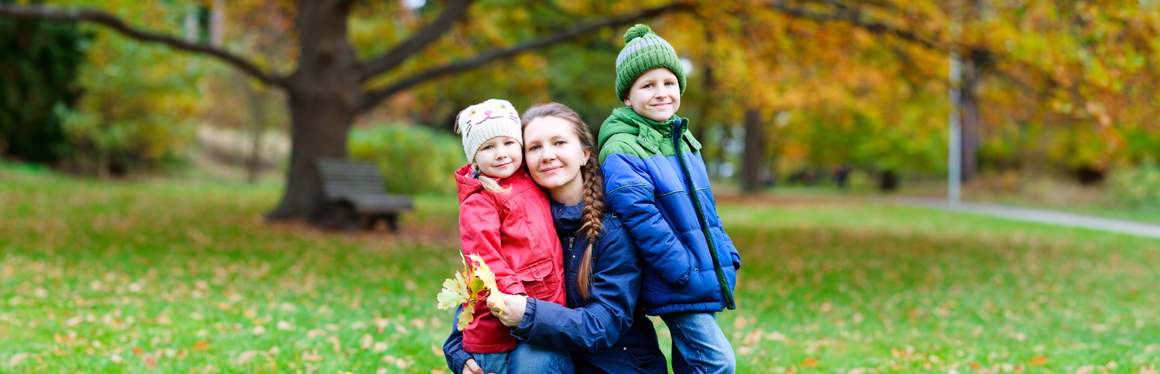 Mom with children