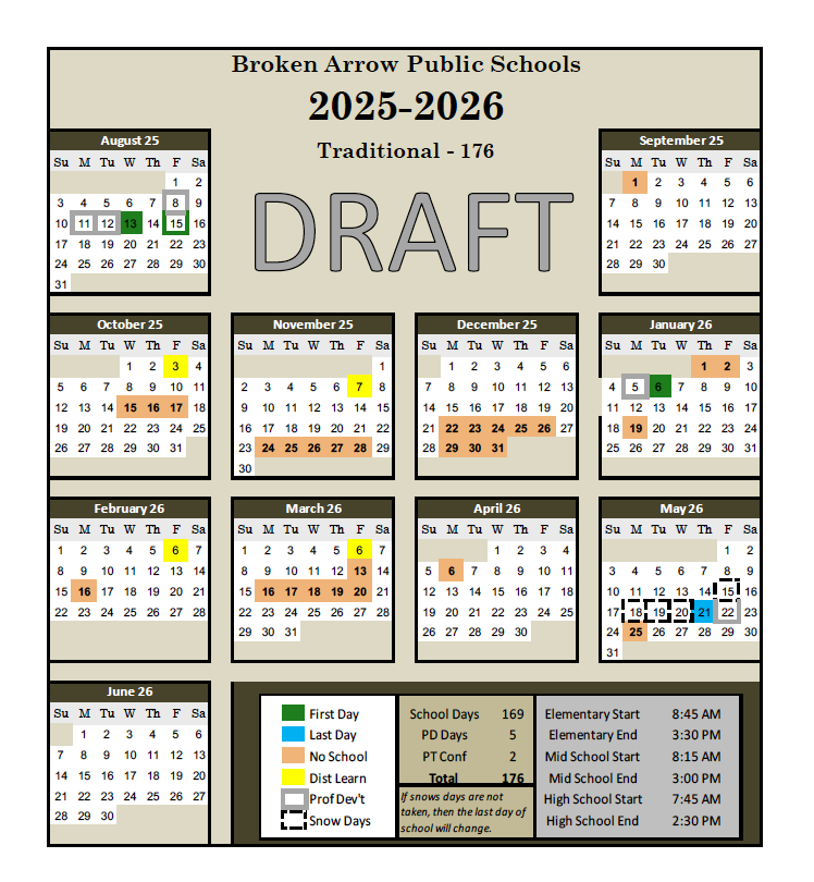 Calendar Draft C