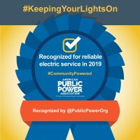 blue ribbon award for reliable electric service