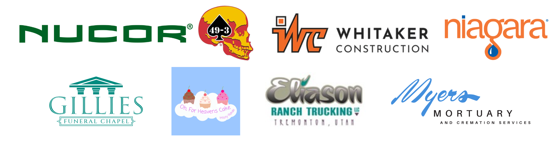 logos of the eight 2024 sponsors