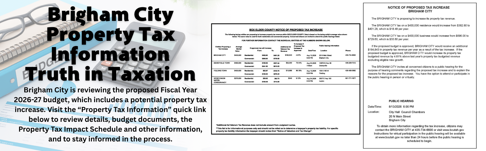 property tax increase information