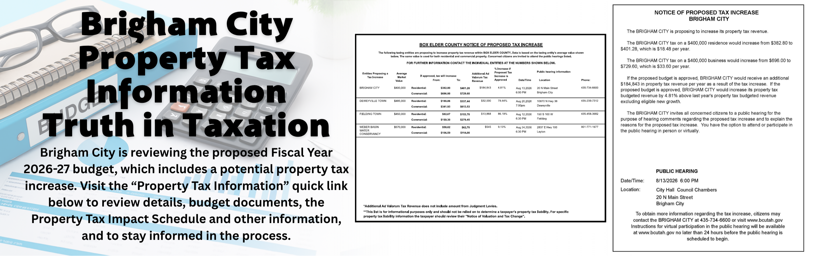 property tax increase information