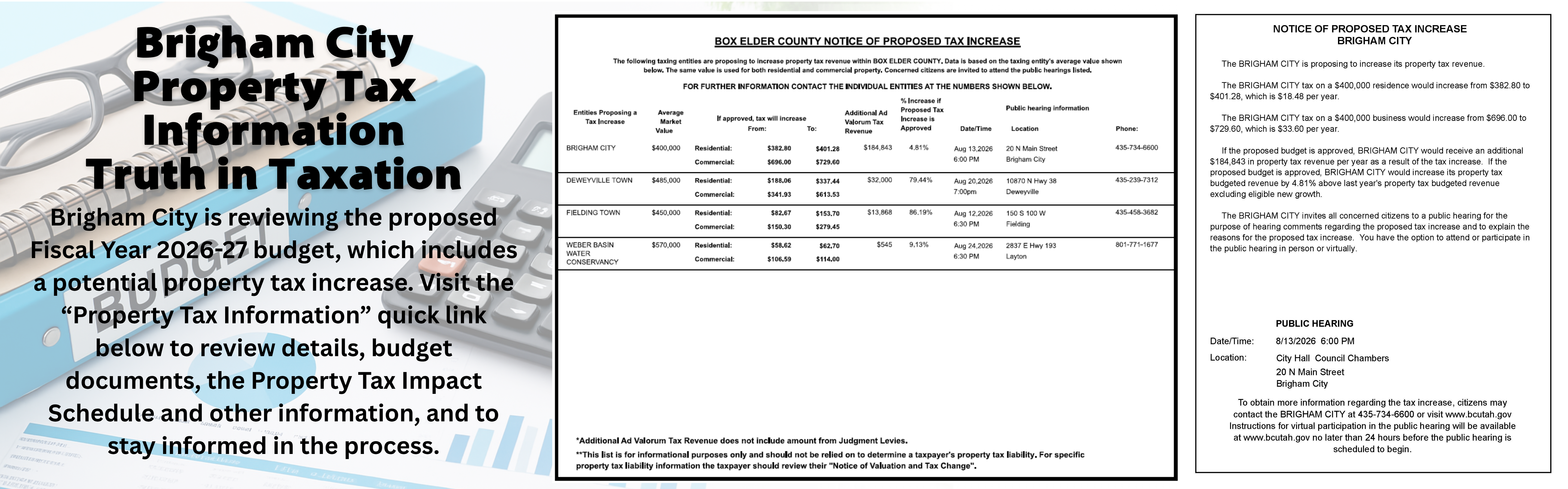 property tax increase information