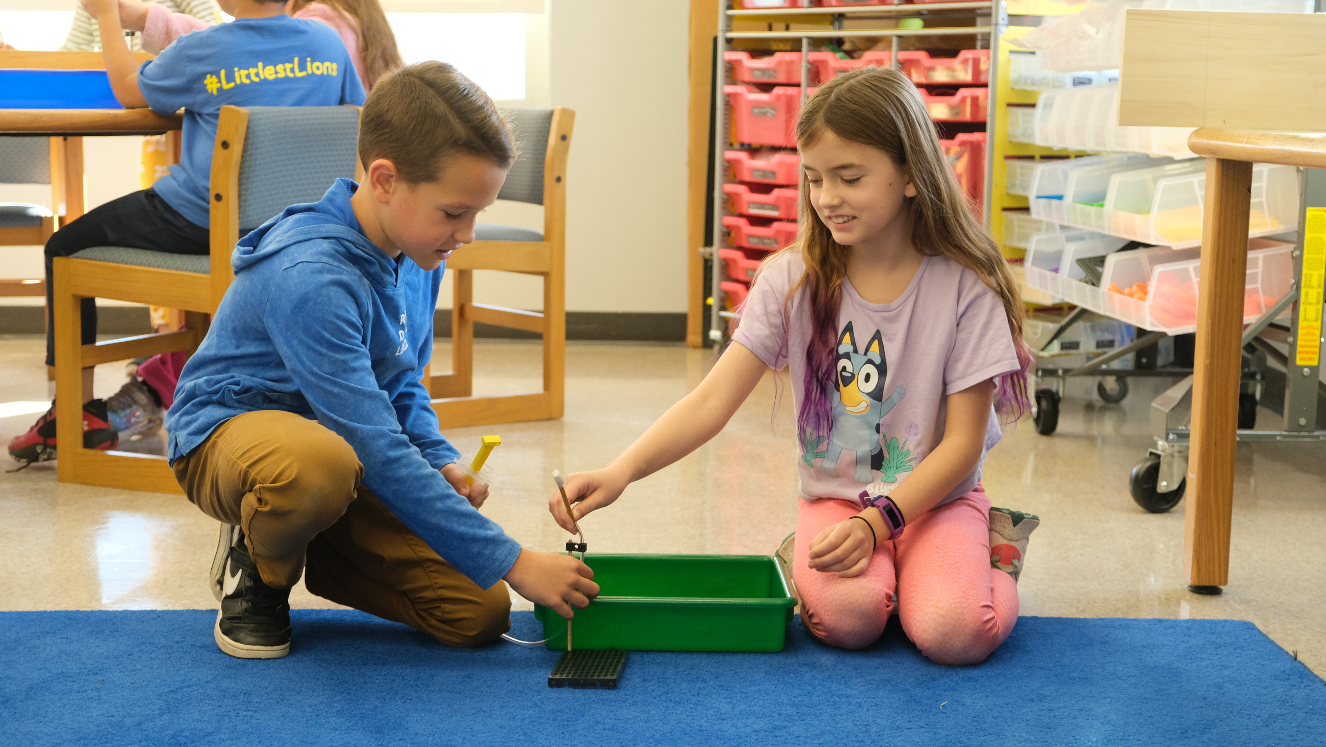 students in steam class