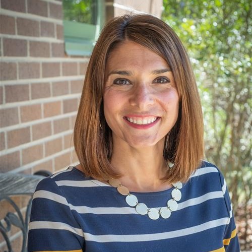 School principal, Jennifer Bloom, smiling