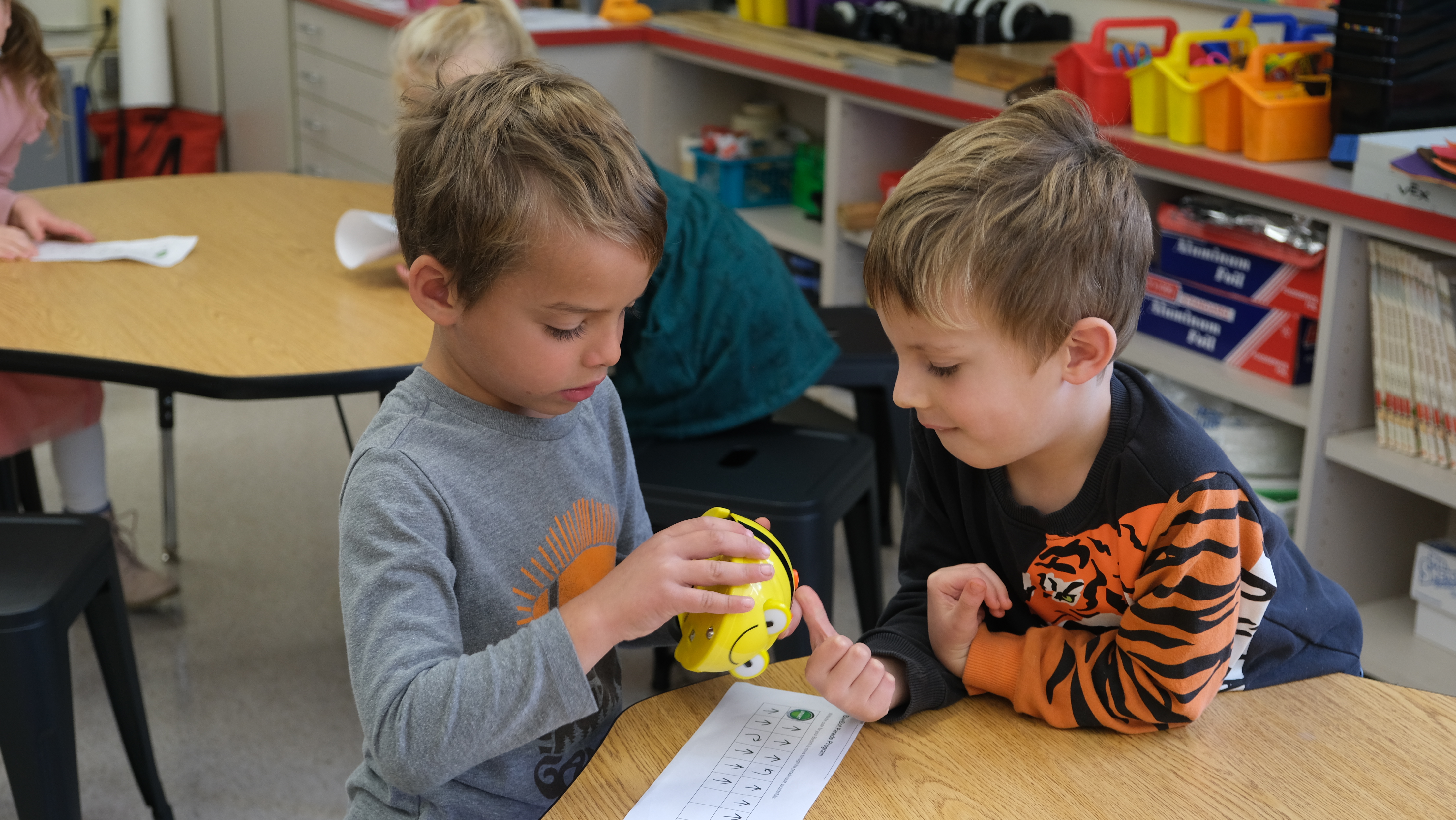 students in steam class