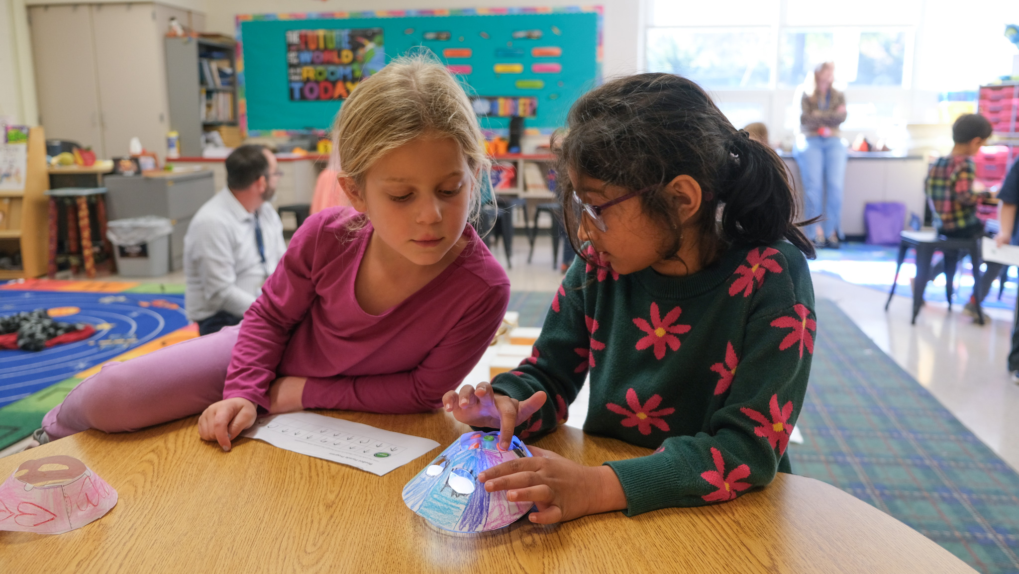 students in steam class