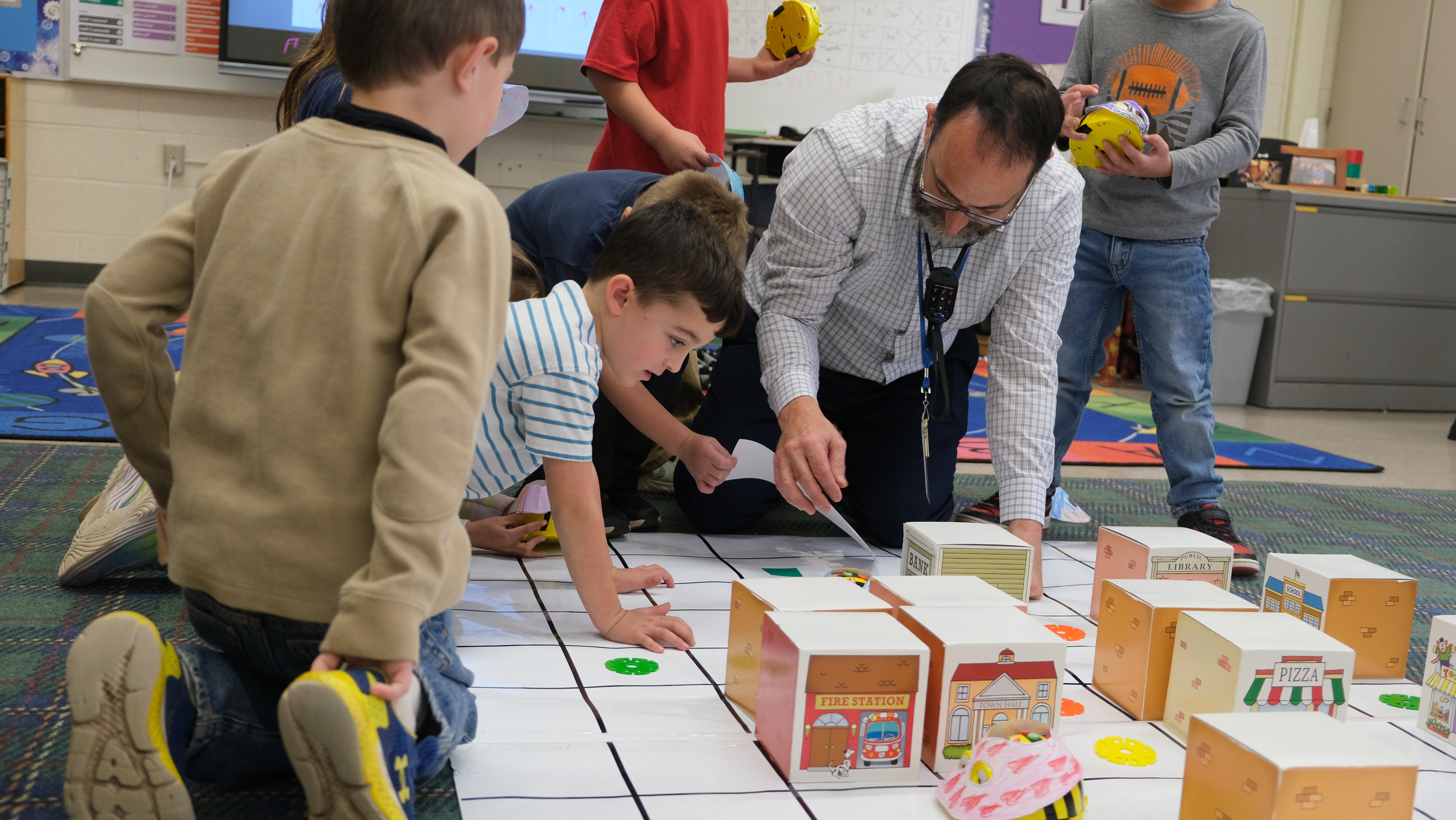 students in steam class