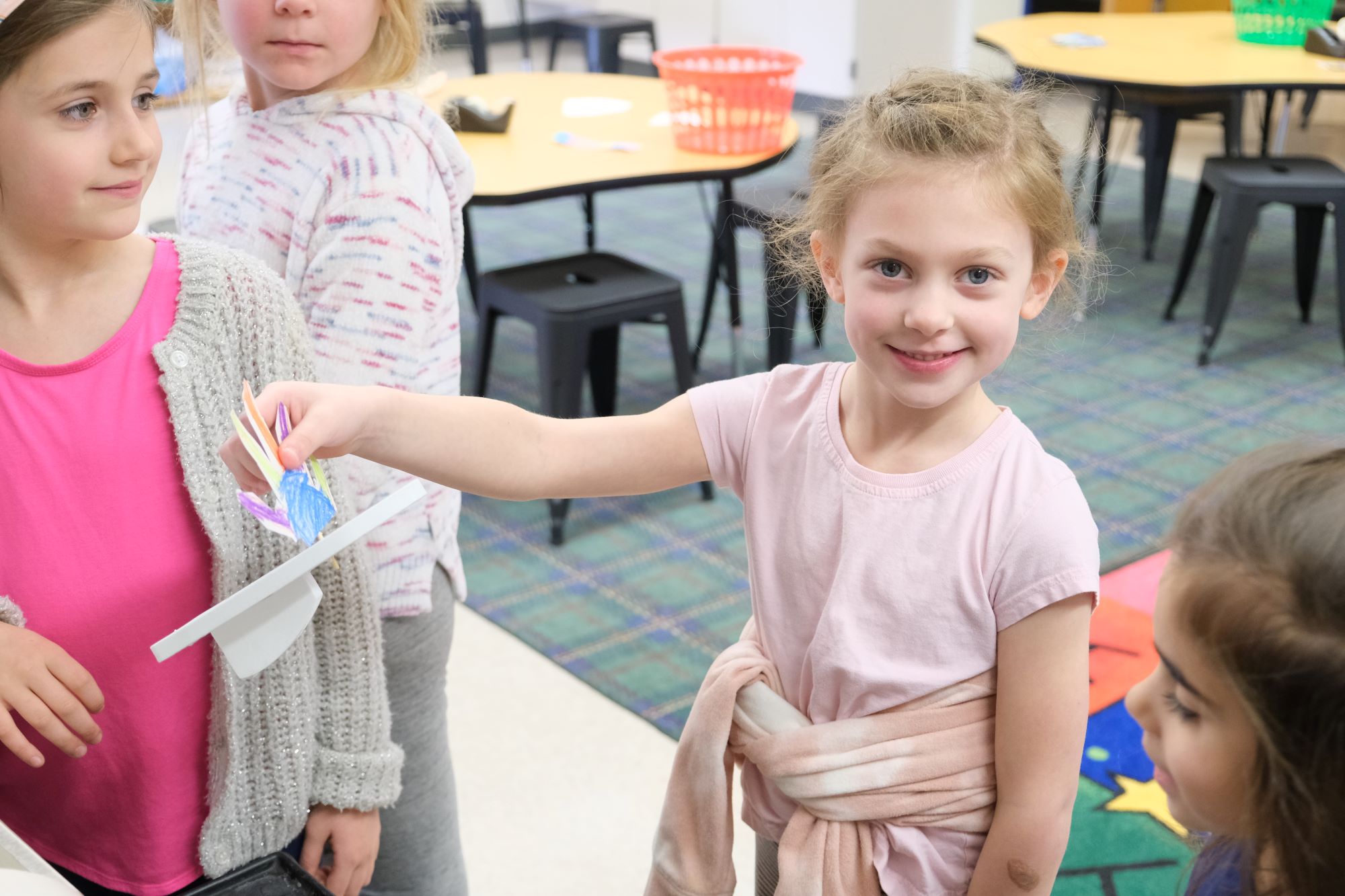 students in steam class