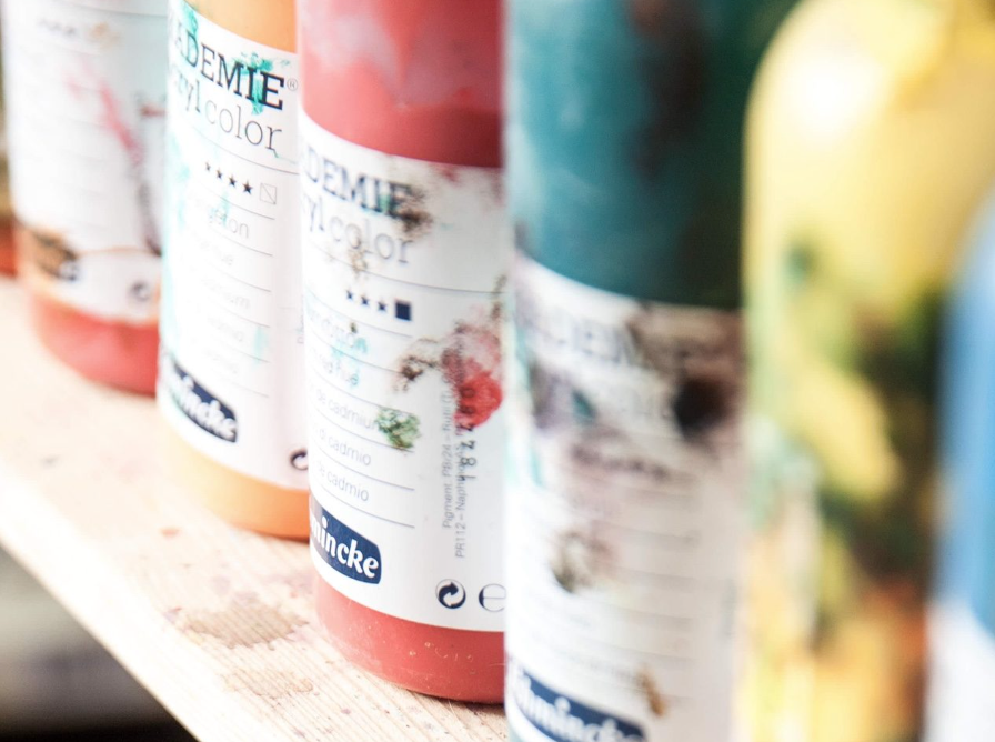 paint bottles