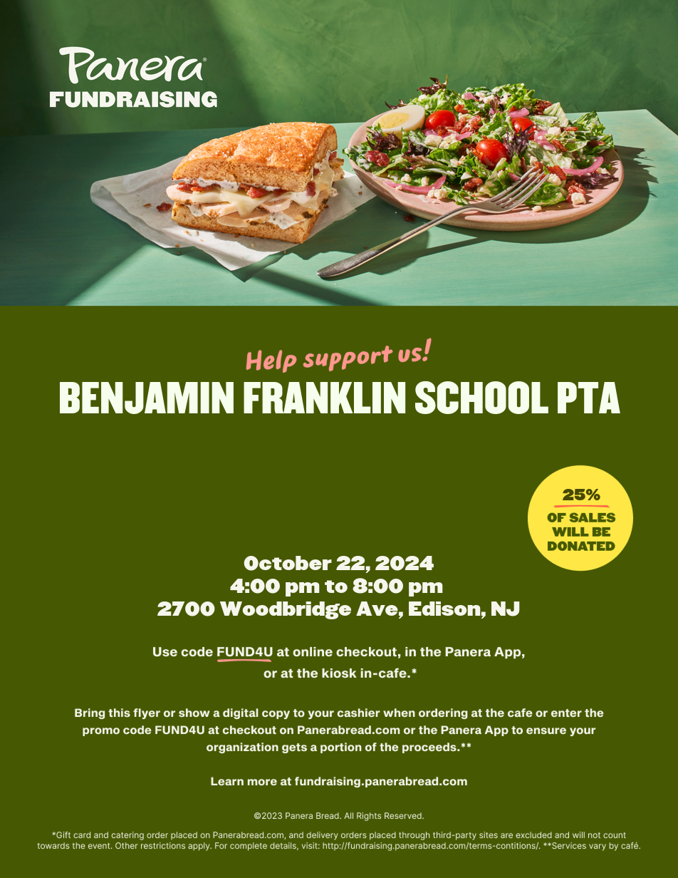 Panera Bread Fundraiser Flyer