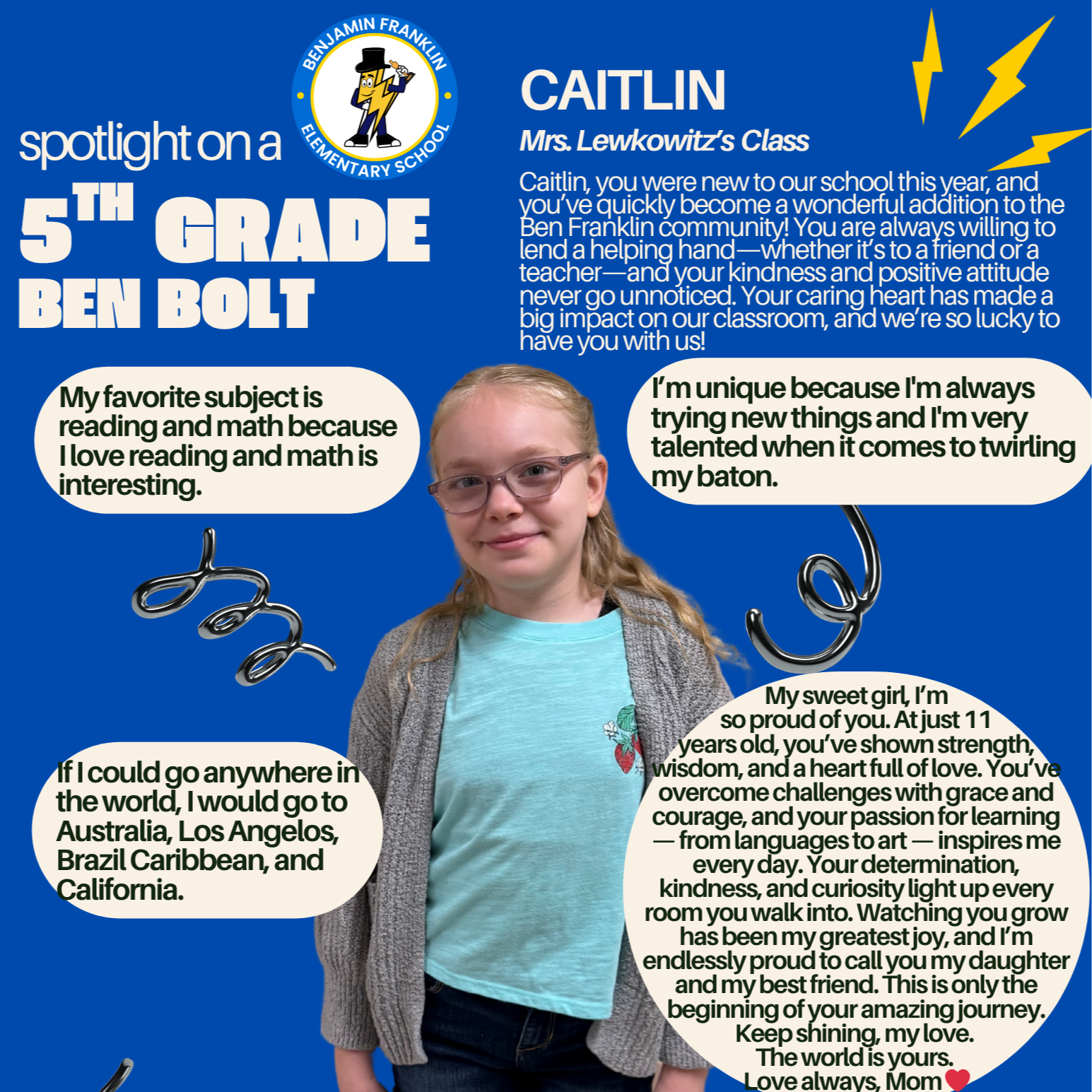 Caitlin's Spotlight