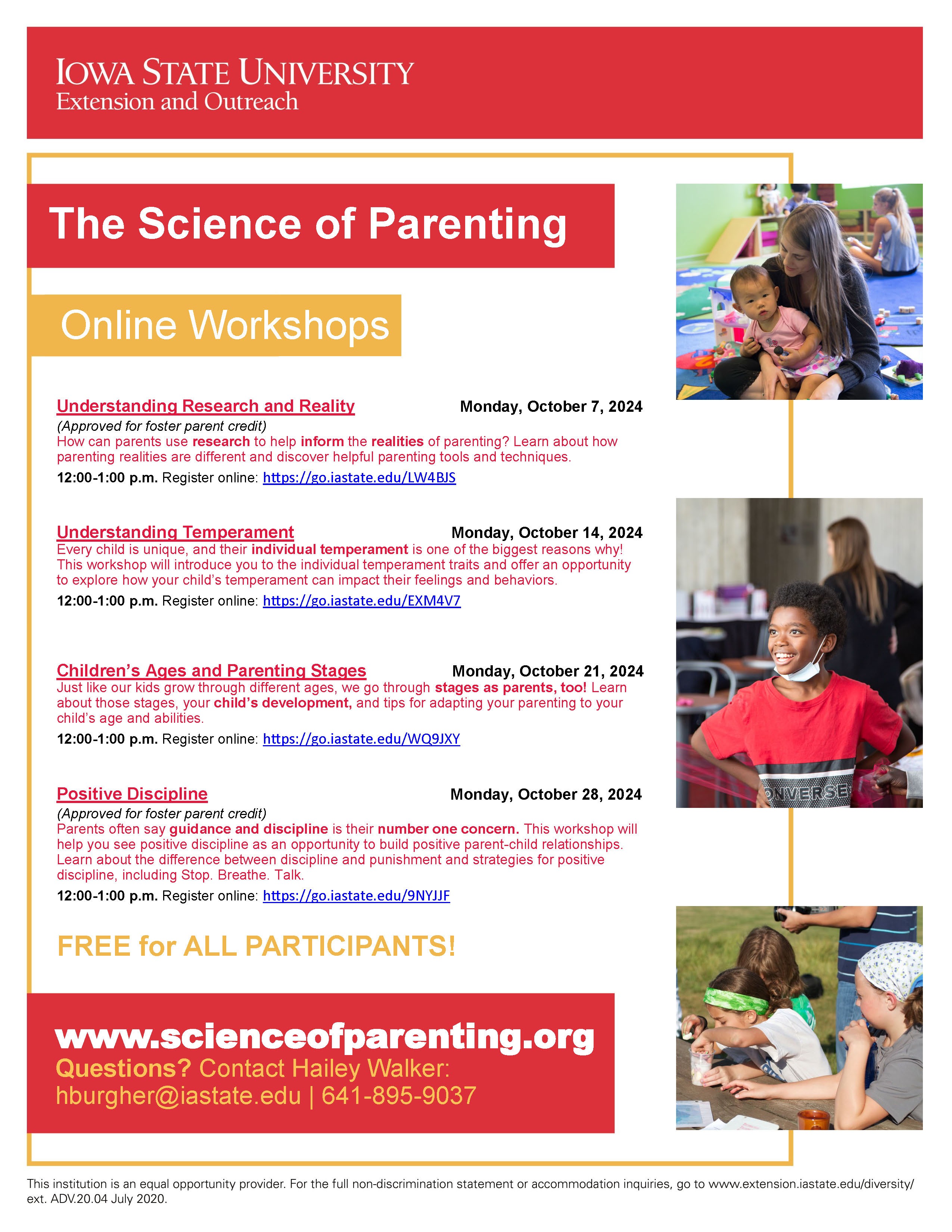 ISU Science of Parenting information