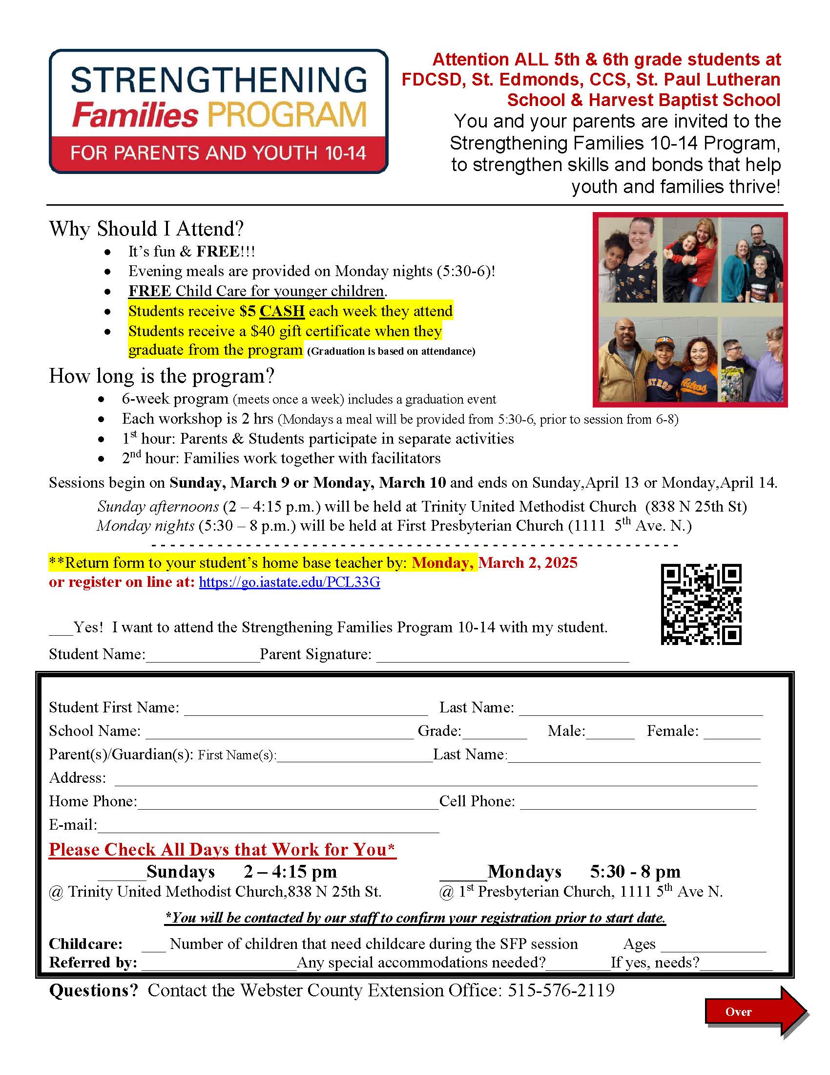 Strengthening Families flyer