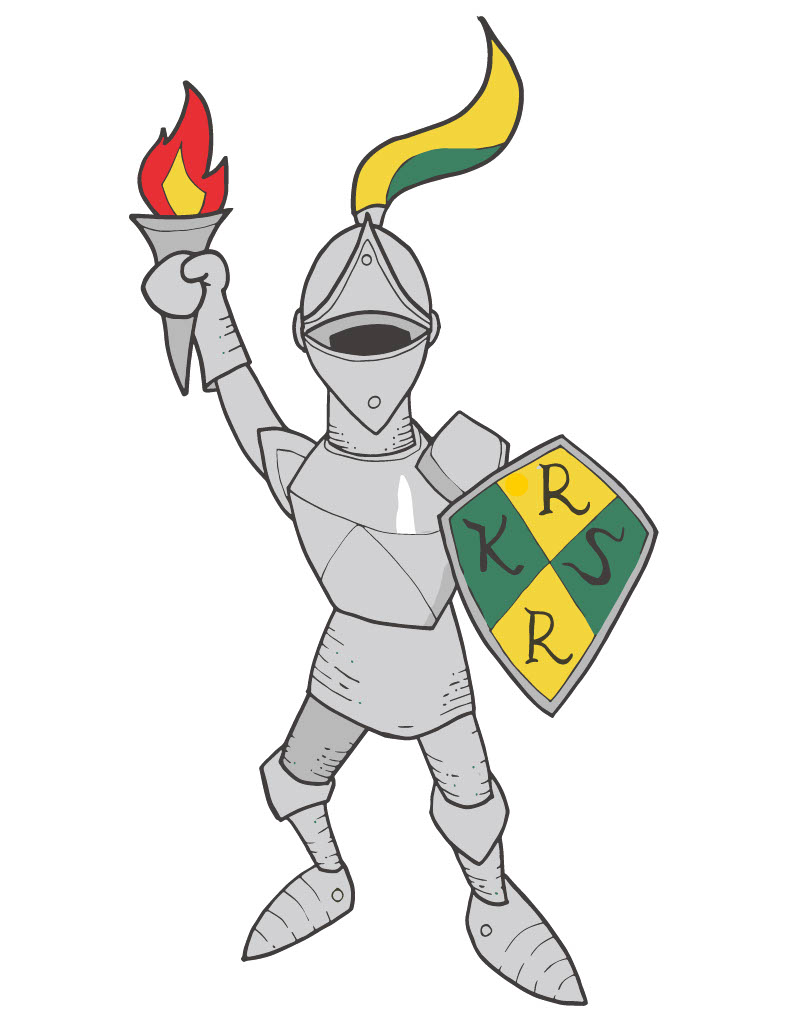 knightmascotwithgreenyellowshield